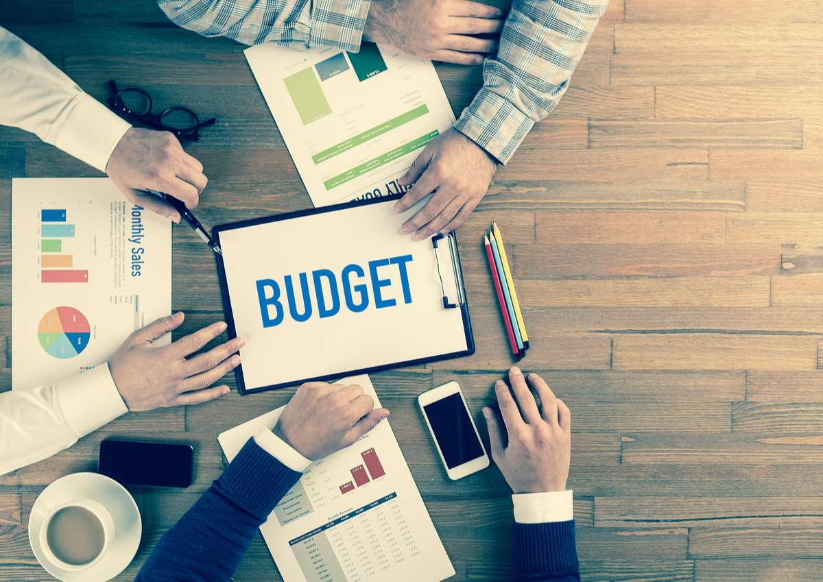 Business team working on table